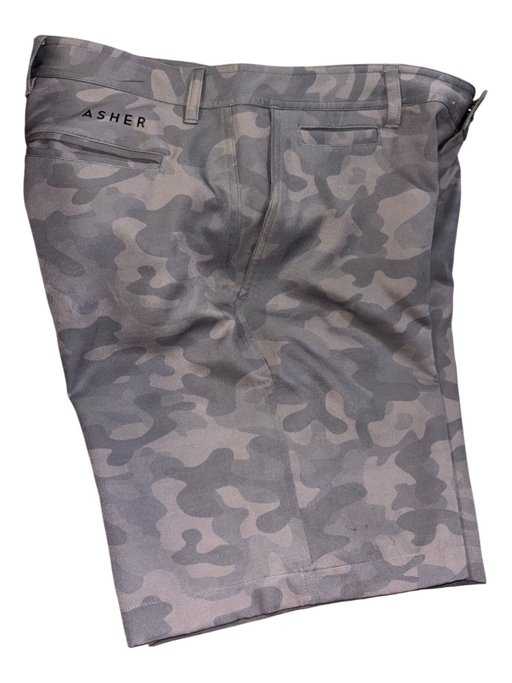 Asher Men’s Gray Camo Athletic Shorts